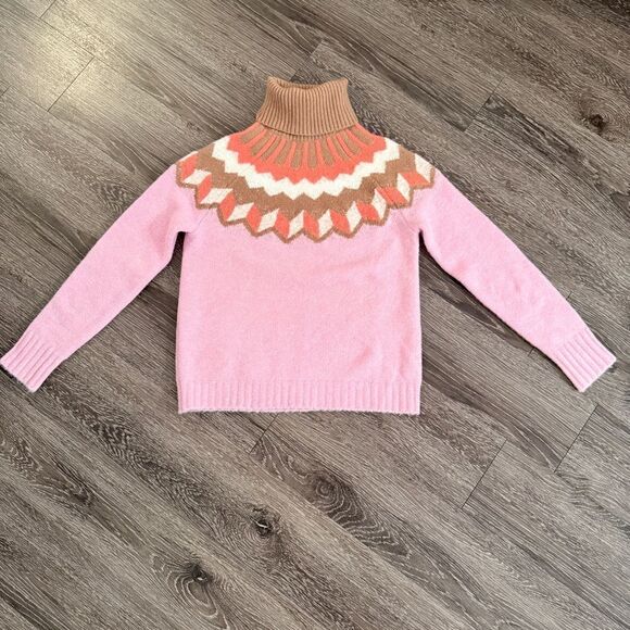 J. Crew Fair Isle turtleneck sweater in Supersoft yarn - Picture 1 of 7